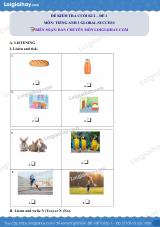 Đề thi học kì 2 Tiếng Anh 3 Global Success - Đề số 1